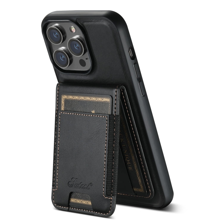 Étui portefeuille magnétique détachable Suteni H17 en cuir huilé Eax, compatible MagSafe, pour iPhone 13, iPhone 12, iPhone 12 Pro Max, iPhone 12 Pro