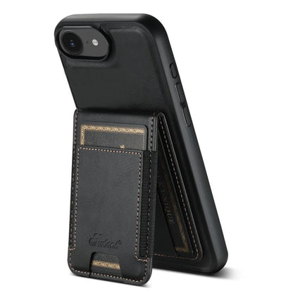 Suteni H17 Oil Eax Leather MagSafe Detachable Wallet Phone Case, For iPhone 17e / 16e, For iPhone 17 Pro Max, For iPhone 17 Pro, For iPhone 17, For iPhone Air, For iPhone 16 Pro Max, For iPhone 16 Pro, For iPhone 16 Plus, For iPhone 16                 ...