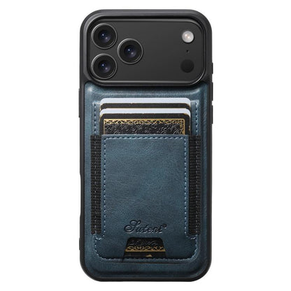 Suteni H17 Oil Eax Leather MagSafe Detachable Wallet Phone Case, For iPhone 18, For iPhone 18 Pro, For iPhone 18 Pro Max, For iPhone 17 Pro Max, For iPhone 17 Pro, For iPhone 17, For iPhone Air, For iPhone 16 Pro Max, For iPhone 16 Pro, For iPhone 16 P...