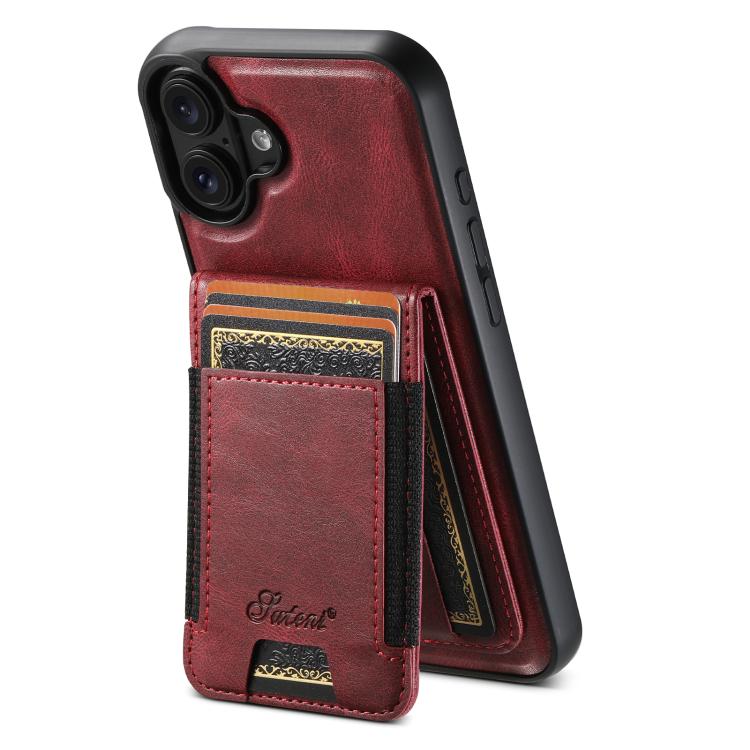 Suteni H17 Oil Eax Leather MagSafe Detachable Wallet Phone Case, For iPhone 18, For iPhone 18 Pro, For iPhone 18 Pro Max, For iPhone 17 Pro Max, For iPhone 17 Pro, For iPhone 17, For iPhone Air, For iPhone 16 Pro Max, For iPhone 16 Pro, For iPhone 16 P...