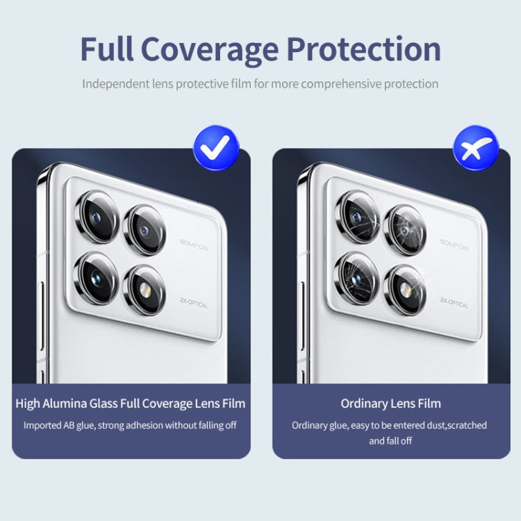 ENKAY Hat-Prince 9H Rear Camera Lens Aluminium Alloy Tempered Glass Film, For Xiaomi MIX Fold 3