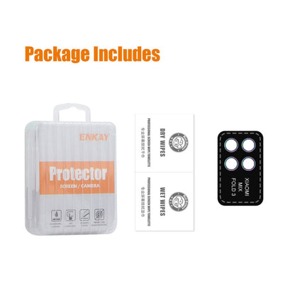 ENKAY Hat-Prince 9H Rear Camera Lens Aluminium Alloy Tempered Glass Film, For Xiaomi MIX Fold 3
