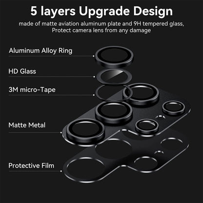 ENKAY Hat-Prince AR Aluminium Alloy Tempered Glass Camera Lens Film, For Samsung Galaxy S24 Ultra 5G
