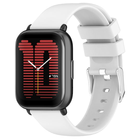 20mm Smooth Solid Color Silicone Watch Band, For Amazfit Active, For Amazfit GTR Mini, For Amazfit GTS 4, For Amazfit GTS 4 Mini, For Amazfit Bip 3, For Amazfit Bip 3 Pro, For Amazfit GTS 3, For Amazfit GTS 2 Mini, For Amazfit Pop Pro