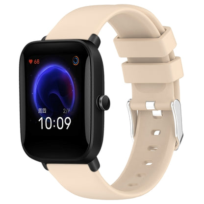 20mm Smooth Solid Color Silicone Watch Band, For Amazfit Pop, For Amazfit GTS 2