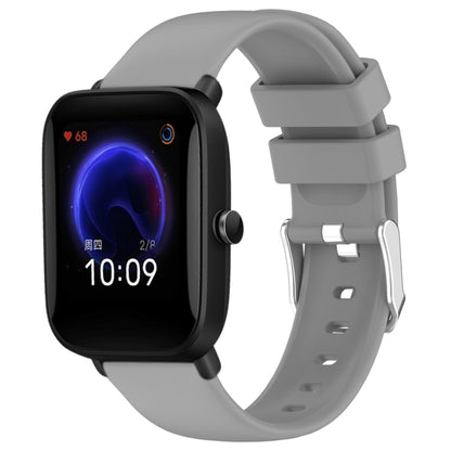 20mm Smooth Solid Color Silicone Watch Band, For Amazfit Pop, For Amazfit GTS 2