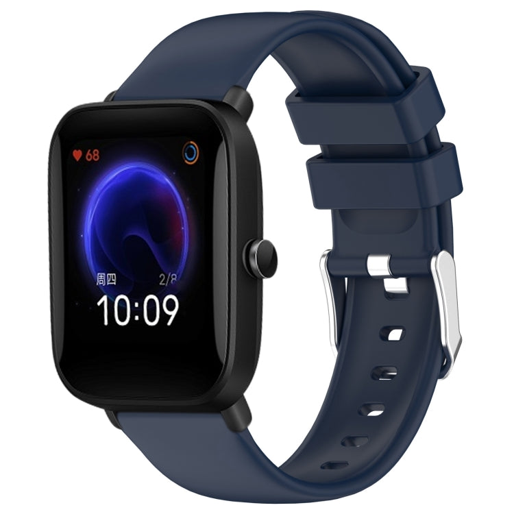 20mm Smooth Solid Color Silicone Watch Band, For Amazfit Pop, For Amazfit GTS 2