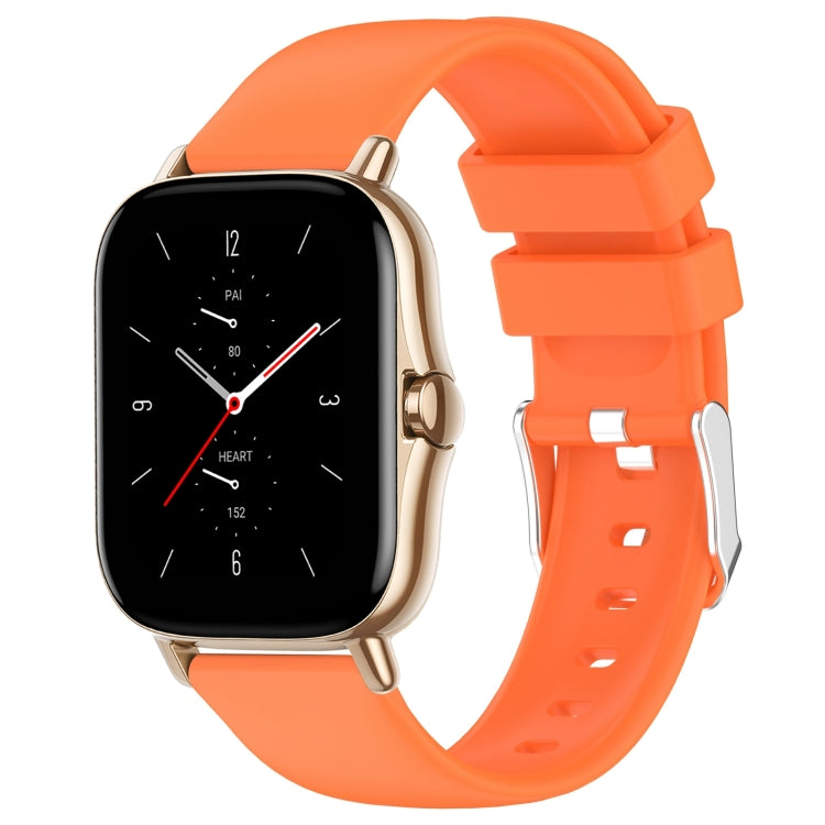 20mm Smooth Solid Color Silicone Watch Band, For Amazfit Pop, For Amazfit GTS 2