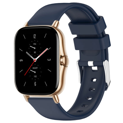 20mm Smooth Solid Color Silicone Watch Band, For Amazfit Pop, For Amazfit GTS 2