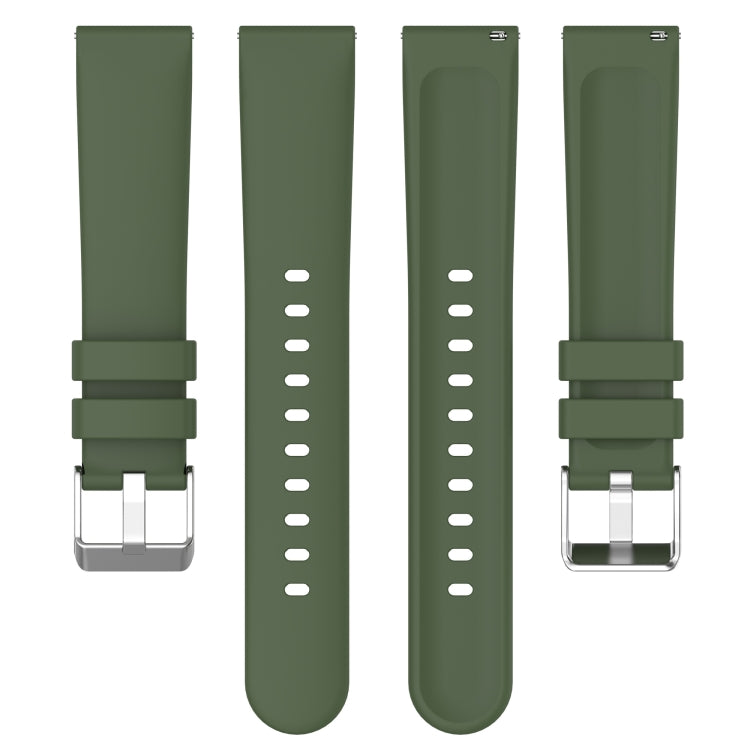 20mm Smooth Solid Color Silicone Watch Band, For Amazfit Pop, For Amazfit GTS 2