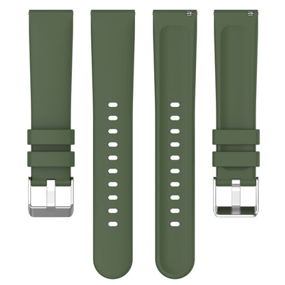 20mm Smooth Solid Color Silicone Watch Band, For Amazfit Pop, For Amazfit GTS 2