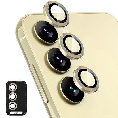 ENKAY Hat-Prince 9H Rear Camera Lens Aluminium Alloy Tempered Glass Film, For Samsung Galaxy A55