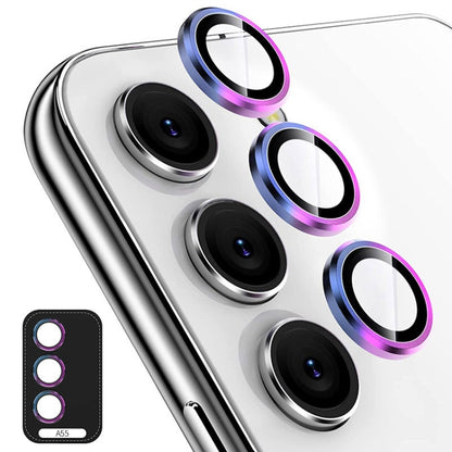 ENKAY Hat-Prince 9H Rear Camera Lens Aluminium Alloy Tempered Glass Film, For Samsung Galaxy A55