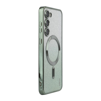 ENKAY Hat-Prince Magnetic Glitter Plated TPU Phone Case with Lens Film, For Samsung Galaxy S25 5G, For Samsung Galaxy S25+ 5G, For Samsung Galaxy S25 Ultra 5G, For Samsung Galaxy S24 Ultra 5G, For Samsung Galaxy S24+ 5G, For Samsung Galaxy S24 5G      ...