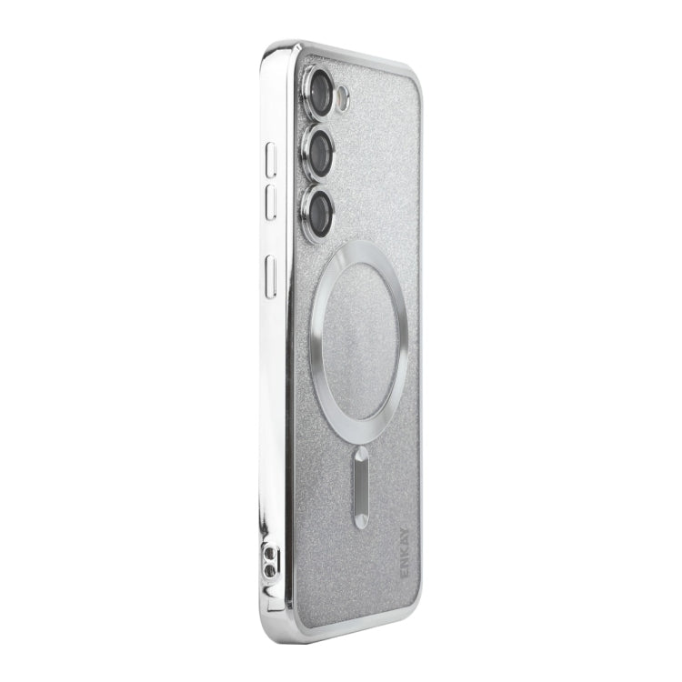 ENKAY Hat-Prince Magnetic Glitter Plated TPU Phone Case with Lens Film, For Samsung Galaxy S25 5G, For Samsung Galaxy S25+ 5G, For Samsung Galaxy S25 Ultra 5G, For Samsung Galaxy S24 Ultra 5G, For Samsung Galaxy S24+ 5G, For Samsung Galaxy S24 5G      ...