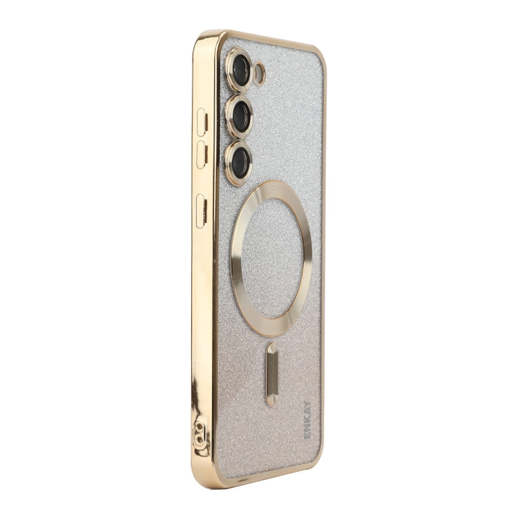 ENKAY Hat-Prince Magnetic Glitter Plated TPU Phone Case with Lens Film, For Samsung Galaxy S25 5G, For Samsung Galaxy S25+ 5G, For Samsung Galaxy S25 Ultra 5G, For Samsung Galaxy S24 Ultra 5G, For Samsung Galaxy S24+ 5G, For Samsung Galaxy S24 5G      ...