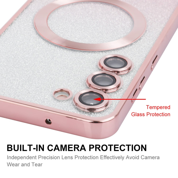 ENKAY Hat-Prince Magnetic Glitter Plated TPU Phone Case with Lens Film, For Samsung Galaxy S25 5G, For Samsung Galaxy S25+ 5G, For Samsung Galaxy S25 Ultra 5G, For Samsung Galaxy S24 Ultra 5G, For Samsung Galaxy S24+ 5G, For Samsung Galaxy S24 5G      ...
