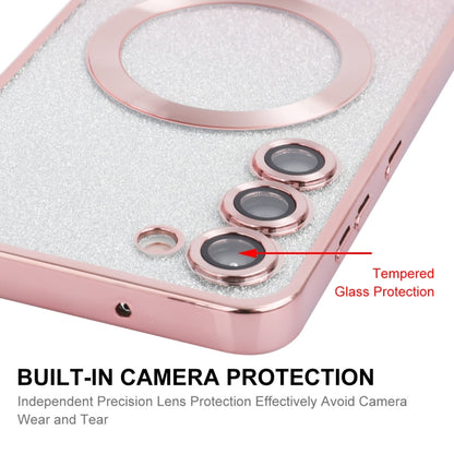 ENKAY Hat-Prince Magnetic Glitter Plated TPU Phone Case with Lens Film, For Samsung Galaxy S25 5G, For Samsung Galaxy S25+ 5G, For Samsung Galaxy S25 Ultra 5G, For Samsung Galaxy S24 Ultra 5G, For Samsung Galaxy S24+ 5G, For Samsung Galaxy S24 5G      ...