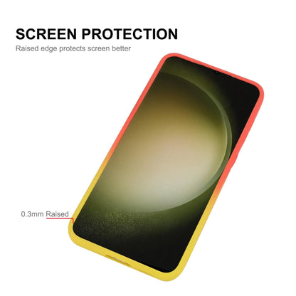ENKAY Hat-Prince MagSafe Rainbow Gradient Silicone Phone Case with Lens Film, For Samsung Galaxy S23 5G, For Samsung Galaxy A17 / A26 5G, For Samsung Galaxy A06 4G / 5G, For Samsung Galaxy A16 4G / 5G, For Samsung Galaxy A25, For Samsung Galaxy A24    ...