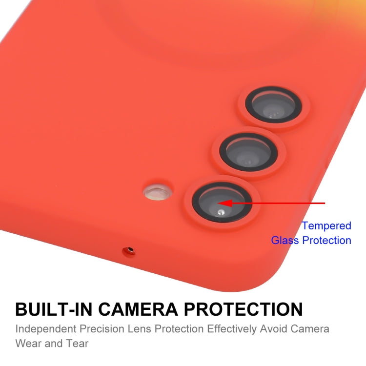 ENKAY Hat-Prince MagSafe Rainbow Gradient Silicone Phone Case with Lens Film, For Samsung Galaxy S23 5G, For Samsung Galaxy A17 / A26 5G, For Samsung Galaxy A06 4G / 5G, For Samsung Galaxy A16 4G / 5G, For Samsung Galaxy A25, For Samsung Galaxy A24    ...