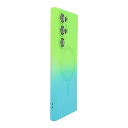 ENKAY Hat-Prince MagSafe Rainbow Gradient Silicone Phone Case with Lens Film, For Samsung Galaxy A54, For Samsung Galaxy S23 Ultra 5G, For Samsung Galaxy S23+ 5G, For Samsung Galaxy S23 5G, For Galaxy A18 4G / 5G, For Samsung Galaxy A17 / A26 5G       ...
