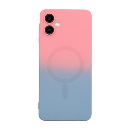 ENKAY Hat-Prince MagSafe Rainbow Gradient Silicone Phone Case with Lens Film, For Samsung Galaxy S23 5G, For Samsung Galaxy A17 / A26 5G, For Samsung Galaxy A06 4G / 5G, For Samsung Galaxy A16 4G / 5G, For Samsung Galaxy A25, For Samsung Galaxy A24    ...