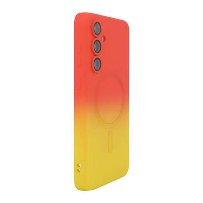 ENKAY Hat-Prince MagSafe Rainbow Gradient Silicone Phone Case with Lens Film, For Samsung Galaxy A54, For Samsung Galaxy S23 Ultra 5G, For Samsung Galaxy S23+ 5G, For Samsung Galaxy S23 5G, For Galaxy A18 4G / 5G, For Samsung Galaxy A17 / A26 5G       ...