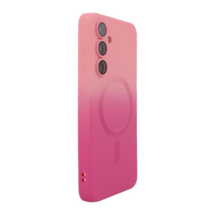 ENKAY Hat-Prince MagSafe Rainbow Gradient Silicone Phone Case with Lens Film, For Samsung Galaxy A54, For Samsung Galaxy S23 Ultra 5G, For Samsung Galaxy S23+ 5G, For Samsung Galaxy S23 5G, For Galaxy A18 4G / 5G, For Samsung Galaxy A17 / A26 5G       ...