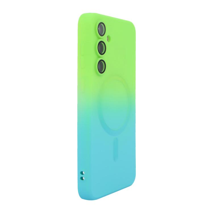 ENKAY Hat-Prince MagSafe Rainbow Gradient Silicone Phone Case with Lens Film, For Samsung Galaxy A54, For Samsung Galaxy S23 Ultra 5G, For Samsung Galaxy S23+ 5G, For Samsung Galaxy S23 5G, For Galaxy A18 4G / 5G, For Samsung Galaxy A17 / A26 5G       ...