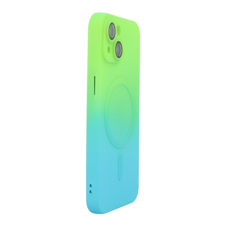 ENKAY Hat-Prince MagSafe Rainbow Gradient Silicone Phone Case with Lens Film, For iPhone 13 Pro Max, For iPhone 13 Pro, For iPhone 13