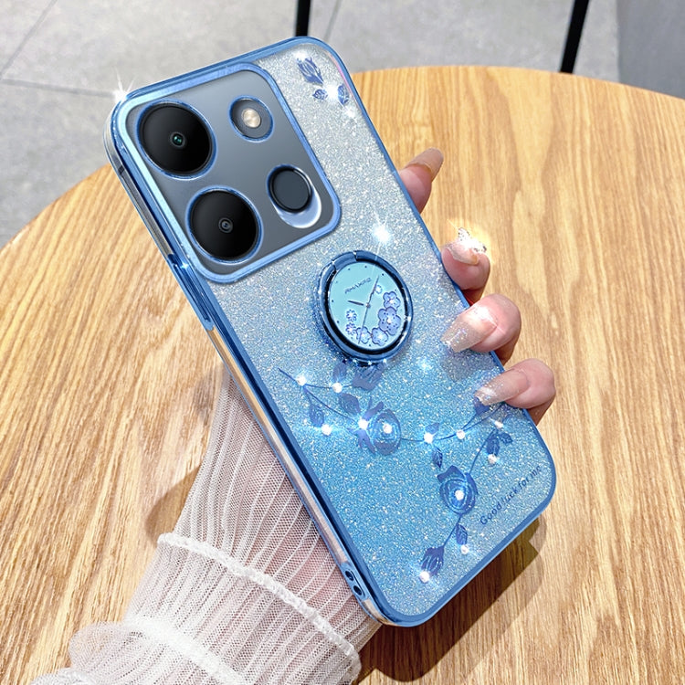 Gradient Glitter Immortal Flower Ring All-inclusive Phone Case, For Tecno Spark GO 2023, For Tecno Camon 19 Neo, For Tecno Spark GO 2022, For Tecno Pop 5 LTE, For Tecno Spark GO 2020