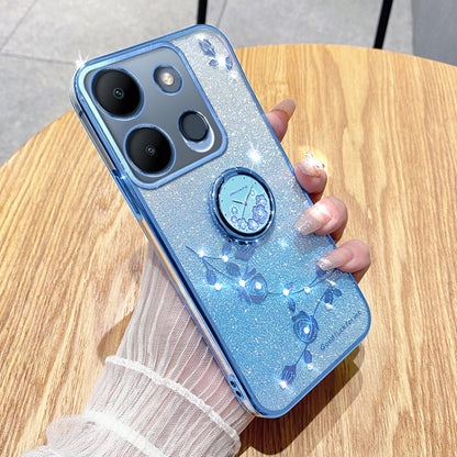 Gradient Glitter Immortal Flower Ring All-inclusive Phone Case, For Tecno Spark GO 2023, For Tecno Camon 19 Neo, For Tecno Spark GO 2022, For Tecno Pop 5 LTE, For Tecno Spark GO 2020