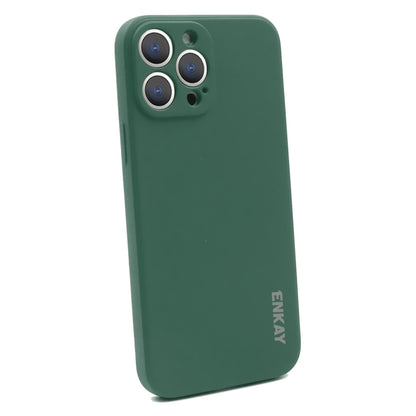 ENKAY Liquid Silicone Soft Shockproof Phone Case, For iPhone 15 Pro Max, For iPhone 15 Pro, For iPhone 15 Plus, For iPhone 15