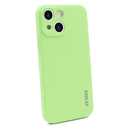 ENKAY Liquid Silicone Soft Shockproof Phone Case, For iPhone 15 Pro Max, For iPhone 15 Pro, For iPhone 15 Plus, For iPhone 15