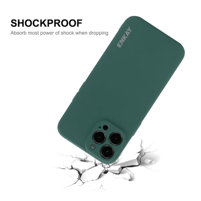 ENKAY Liquid Silicone Soft Shockproof Phone Case, For iPhone 15 Pro Max, For iPhone 15 Pro, For iPhone 15 Plus, For iPhone 15