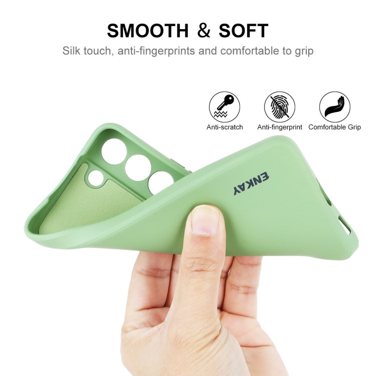 ENKAY Liquid Silicone Soft Shockproof Phone Case, For Samsung Galaxy S25 5G, For Samsung Galaxy S25+ 5G, For Samsung Galaxy S25 Ultra 5G, For Samsung Galaxy A55, For Samsung Galaxy A35, For Samsung Galaxy S24 Ultra 5G, For Samsung Galaxy S24+ 5G       ...