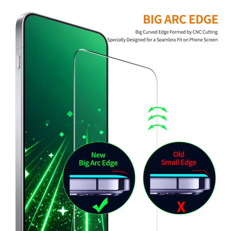 2pcs ENKAY 9H Big Arc Edge High Aluminum-silicon Tempered Glass Film, For Huawei nova 15 Max, For Huawei nova 14, For Huawei nova 13i, For Huawei nova 13, For Huawei nova 12 SE, For Huawei Pura 70, For Huawei nova 12 Lite, For Huawei Enjoy 70          ...