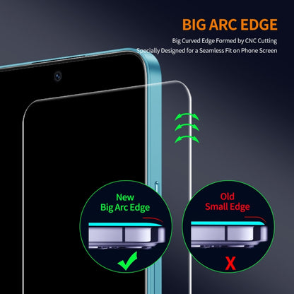 10pcs ENKAY 9H Big Arc Edge High Aluminum-silicon Tempered Glass Film, For Realme Narzo 60x, For Realme 11x, For Realme 11 5G, For Realme Narzo N55 / C55, For Realme Narzo GT Neo5 / Neo5 SE