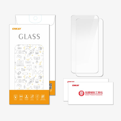 2pcs ENKAY 9H Big Arc Edge High Aluminum-silicon Tempered Glass Film, For Meizu 21, For Meizu 20