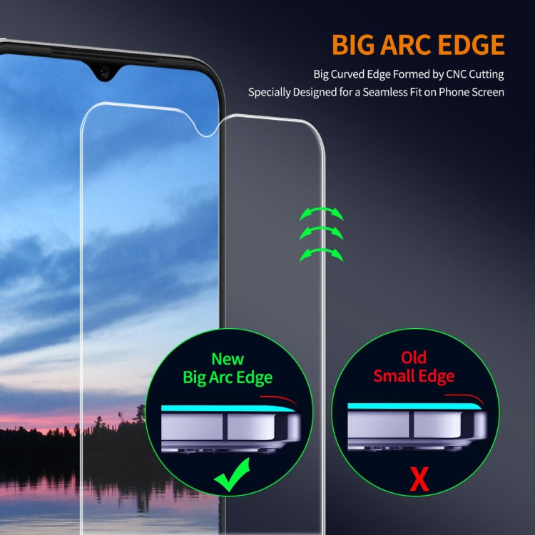 2pcs ENKAY 9H Big Arc Edge High Aluminum-silicon Tempered Glass Film, For Nokia C210, For Nokia C12, For Nokia C31