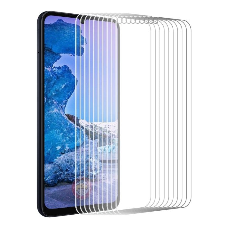 10pcs ENKAY 9H Big Arc Edge High Aluminum-silicon Tempered Glass Film, For Nokia C210, For Nokia G42, For Nokia C12, For Nokia C31