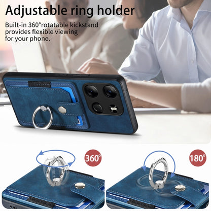 Retro Skin-feel Ring Multi-card Wallet Phone Case, For Tecno Spark GO 2023