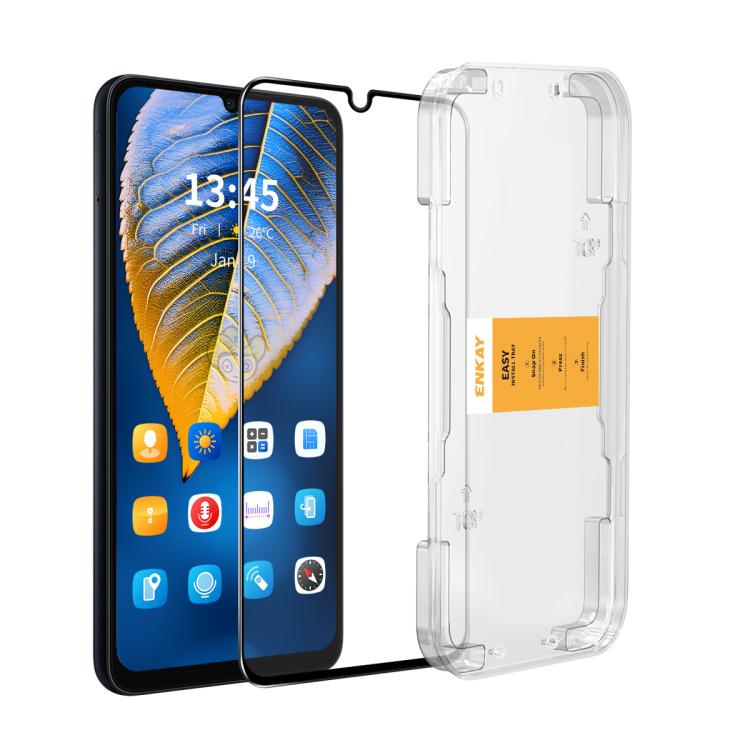ENKAY Easy Install High Alumina Silicon Full Glass Film, For Samsung Galaxy A37 / A57, For Samsung Galaxy A17 / A26, For Samsung Galaxy M56, For Samsung Galaxy F16 / M16, For Samsung Galaxy F06 / M06, For Samsung Galaxy A36 / A56                       ...