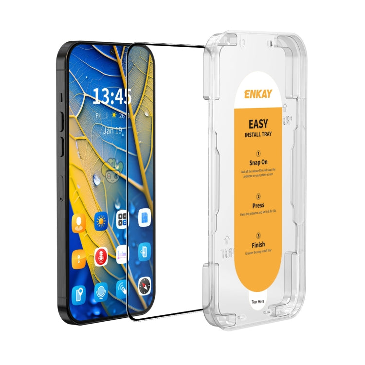 ENKAY Easy Install High Alumina Silicon Full Glass Film, For Redmi 15a 5G, For Redmi Note 15 Pro 5G Global 163.6mm, For Xiaomi 15T Pro, For Xiaomi 15T, For Redmi 13X, For Redmi A5 4G 171.7mm, For Redmi Note 14S 4G, For Redmi Turbo 4 Pro, For Redmi Turb...