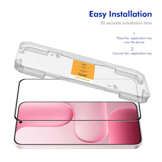 ENKAY Easy Install High Alumina Silicon Vollglasfolie, für Honor 600 Smart, für Honor 400 Smart 4G, für Honor X6c, für Honor X70i, für Honor GT Pro, für Honor X60 GT, für Honor 400 Lite Global, für Honor 400 Global, für Honor X8c, für Honor GT