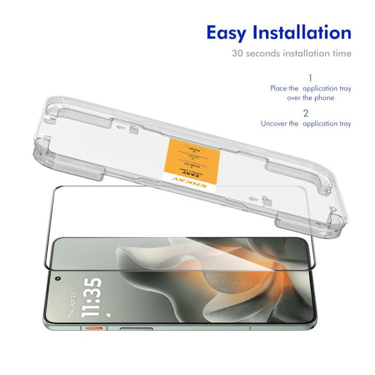 ENKAY Easy Install High Alumina Silikon-Vollglasfolie, für Motorola Edge 5G 2026, für Motorola Moto G37 / G47 / G37 Power, für Motorola Moto G Max / G87, für Motorola Moto G15 / G15 Power, für Motorola Moto G05 / E15, für Motorola Moto G 5G 2025...