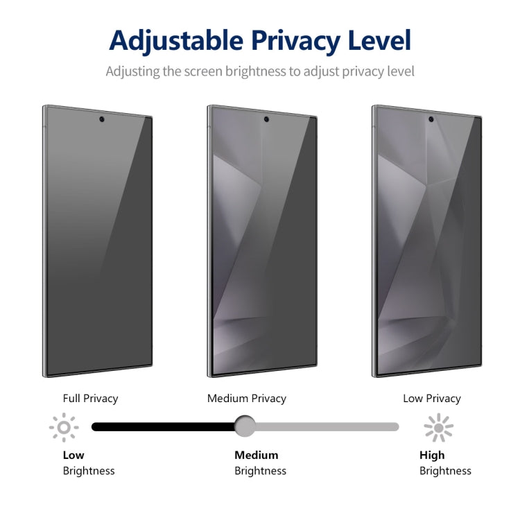2pcs ENKAY Hat-Prince 360 Degree Anti-peeping Privacy Full Screen Tempered Glass Film, For Samsung Galaxy S24 Ultra 5G, For Samsung Galaxy S24+ 5G, For Samsung Galaxy S24 5G, For Samsung Galaxy S23 FE 5G, For Samsung Galaxy F54, For Samsung Galaxy A24 ...