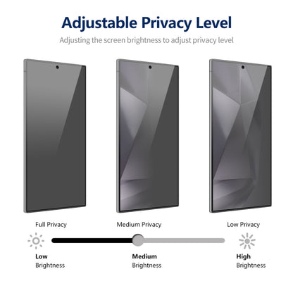 2pcs ENKAY Hat-Prince 360 Degree Anti-peeping Privacy Full Screen Tempered Glass Film, For Samsung Galaxy S24 Ultra 5G, For Samsung Galaxy S24+ 5G, For Samsung Galaxy S24 5G, For Samsung Galaxy S23 FE 5G, For Samsung Galaxy F54, For Samsung Galaxy A24 ...