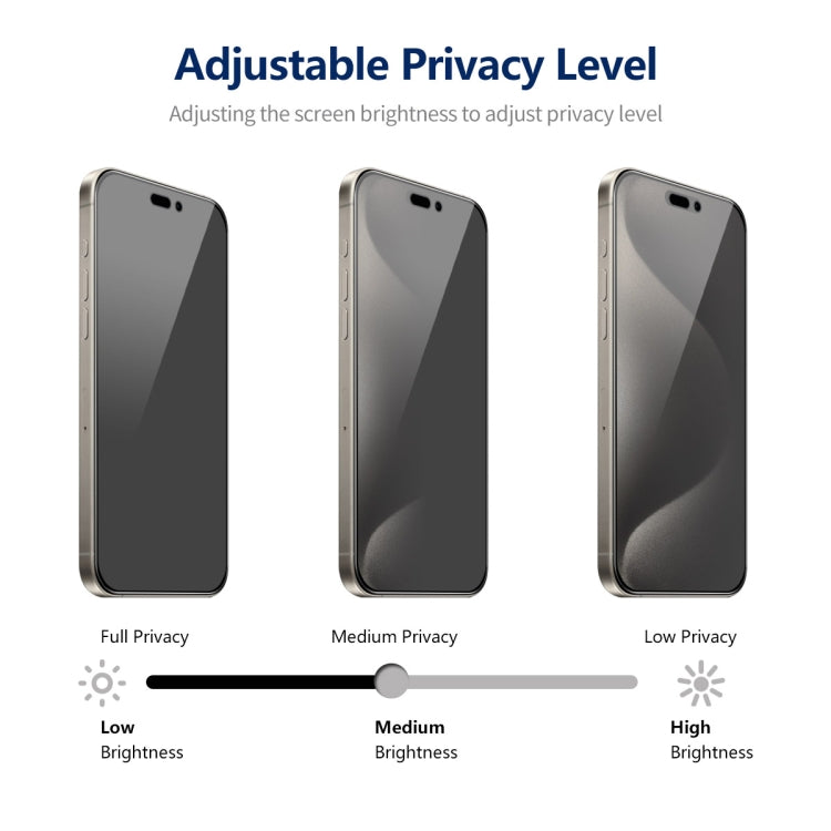 ENKAY Hat-Prince 360 Degree Anti-peeping Privacy Full Screen Tempered Glass Film, For iPhone 15 Pro Max, For iPhone 15 Pro, For iPhone 15 Plus, For iPhone 15, For iPhone 14 Plus, For iPhone 14, For iPhone 14 Pro, For iPhone 14 Pro Max