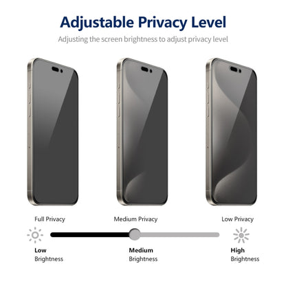 ENKAY Hat-Prince 360 Degree Anti-peeping Privacy Full Screen Tempered Glass Film, For iPhone 15 Pro Max, For iPhone 15 Pro, For iPhone 15 Plus, For iPhone 15, For iPhone 14 Plus, For iPhone 14, For iPhone 14 Pro, For iPhone 14 Pro Max